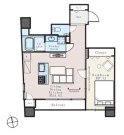 N PLACE白金 501 間取り図