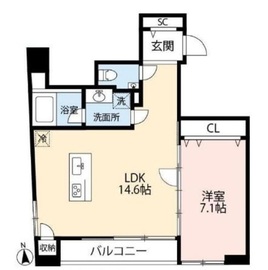 N PLACE白金 701 間取り図