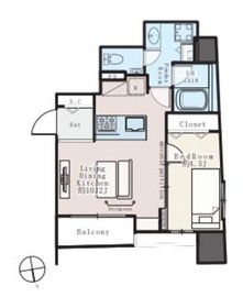 N PLACE白金 402 間取り図