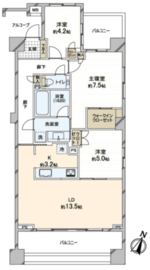 ピアース三軒茶屋 3階 間取り図