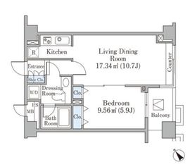 代官山ハイツ 902 間取り図
