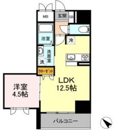 ベイサイドヒルズ関内 405 間取り図