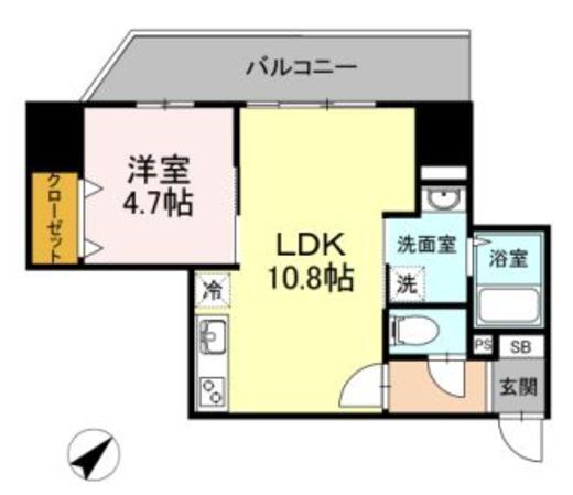 ベイサイドヒルズ関内 703 間取り図