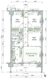 プレシス大井町 4階 間取り図