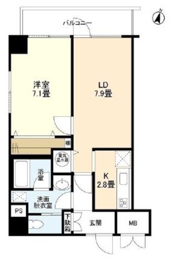 グランドメゾン元赤坂 4階 間取り図