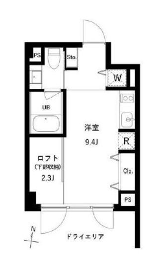 JMFレジデンス世田谷三宿 108 間取り図