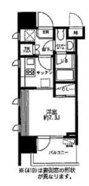 レジディア大森東 410 間取り図