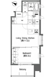 BPRレジデンス三田伊皿子坂 708 間取り図