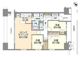 ザ・晴海レジデンス 3階 間取り図