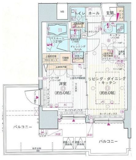 エステムプラザ品川大井町クリスタルヒルズ 14階 間取り図