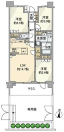 リストレジデンス桜新町 2階 間取り図