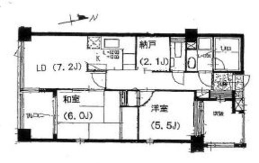モデルノオパス有栖川 3階 間取り図
