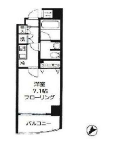 パレステュディオ銀座東壱番館 7階 間取り図