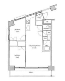 ソサエティ蔵前 508 間取り図