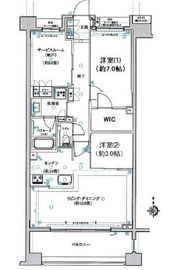 クリオ東小金井パークフロント 7階 間取り図