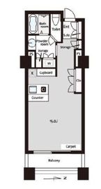 シティフロントタワー 8階 間取り図