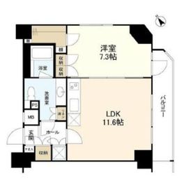 クオリア代々木 4階 間取り図