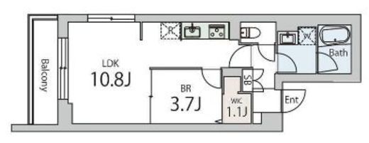 グランデュオ千歳船橋6 (GranDuo Chitosehunabashi6) 205 間取り図