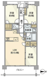 グランマークレジデンス 2階 間取り図