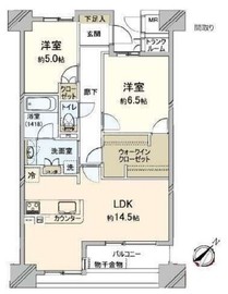 D'クラディア横浜マークス 3階 間取り図
