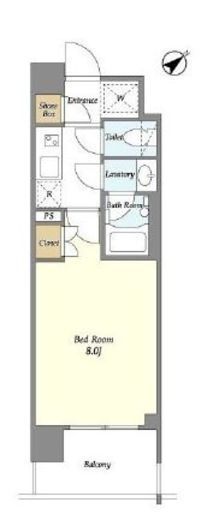 BluRock東神奈川 408 間取り図