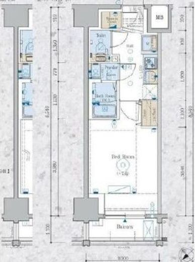 エステムコート横濱反町 10階 間取り図