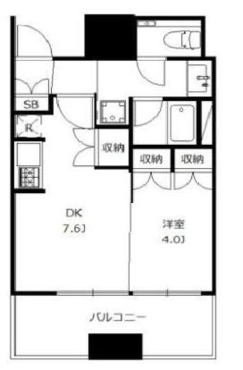 大崎ガーデンレジデンス 7階 間取り図