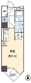 Feel A 渋谷 9階 間取り図