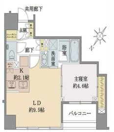 THEパームス日本橋小伝馬町ヴィサージュ 9階 間取り図