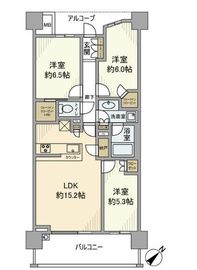 ザ・パークハウス横浜新子安ガーデン 8階 間取り図