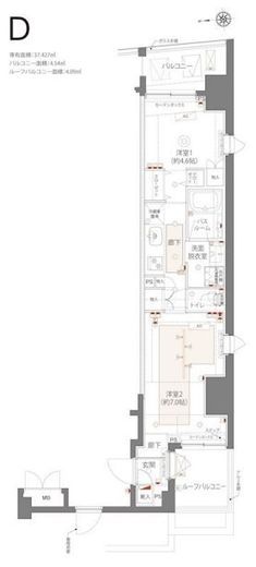 ZOOM三鷹 3階 間取り図
