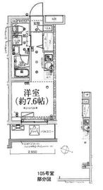マテリア横浜North 3階 間取り図