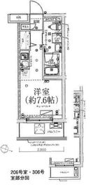 マテリア横浜North 4階 間取り図