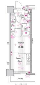 ガーラ・クレスタ川崎 5階 間取り図