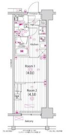 ガーラ・クレスタ川崎 8階 間取り図