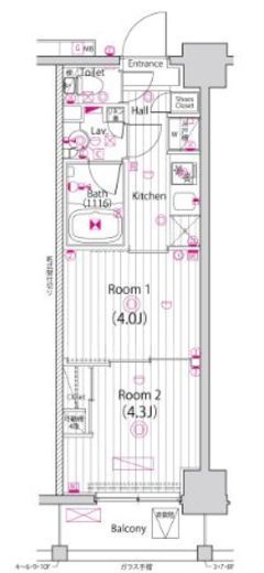 ガーラ・クレスタ川崎 5階 間取り図