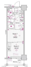 ガーラ・クレスタ川崎 8階 間取り図