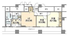 日本橋安田スカイゲート 1008 間取り図