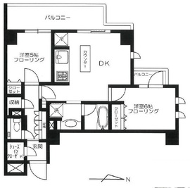 アトラス池尻レジデンス 4階 間取り図