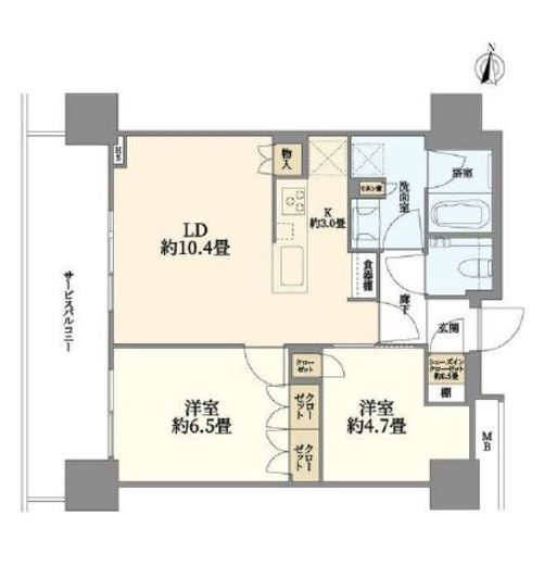 THE YOKOHAMA FRONT TOWER (ザ・ヨコハマフロントタワー) 15階 間取り図
