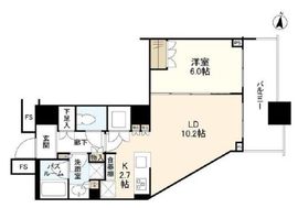 勝どきザ・タワー 35階 間取り図