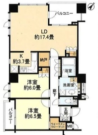 プラネ勝どき 8階 間取り図