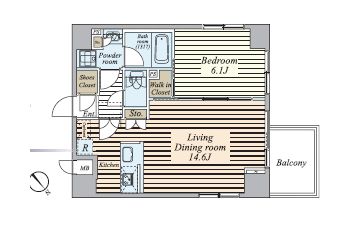 ALTERNA銀座 (オルタナ銀座) 504 間取り図