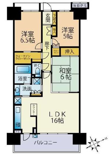 亀戸レジデンス 11階 間取り図