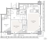 リビオレジデンス西麻布 2103 間取り図