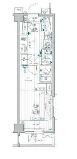 デュオステージ新高円寺 5階 間取り図