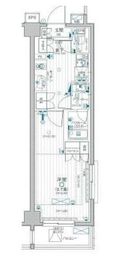デュオステージ新高円寺 5階 間取り図