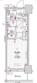 ガーラ・リバースクエア横濱南 2階 間取り図