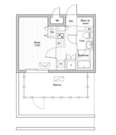 アーバンパーク登戸 413 間取り図