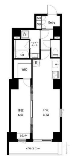 アーバンパーク亀戸Ⅱ 507 間取り図